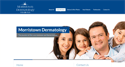 Desktop Screenshot of morristowndermatology.com