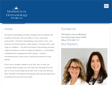 Tablet Screenshot of morristowndermatology.com